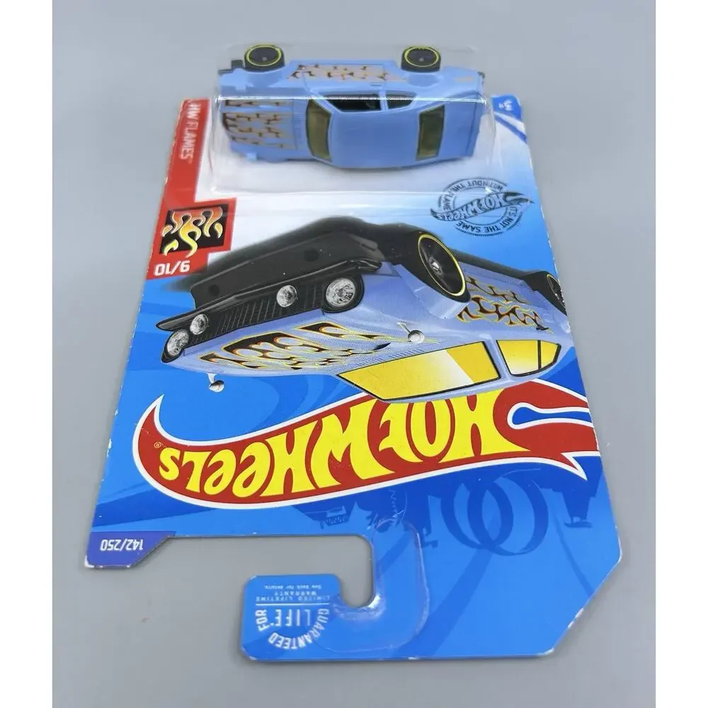 Hot Wheels Custom FORD Maverick Light Blue Kroger HW Flames 9/10 Diecast 1:64